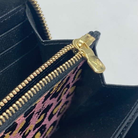 Louis Vuitton Heart Zippy Wallet Monogram Animal Long Wallet Noir Black - Picture 7 of 10